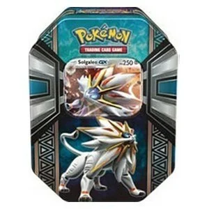 Legends of Alola Tins: Solgaleo GX Tin — Sun & Moon Merchandise