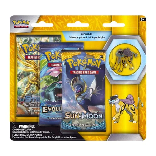 Raikou Pin Blister — Sun & Moon Merchandise