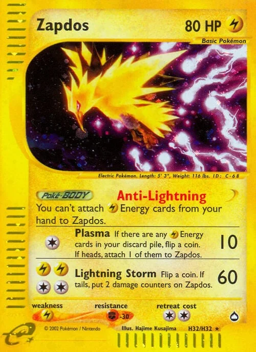 Zapdos — Aquapolis