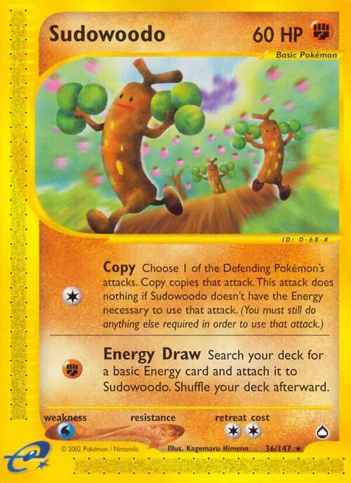Sudowoodo — Aquapolis