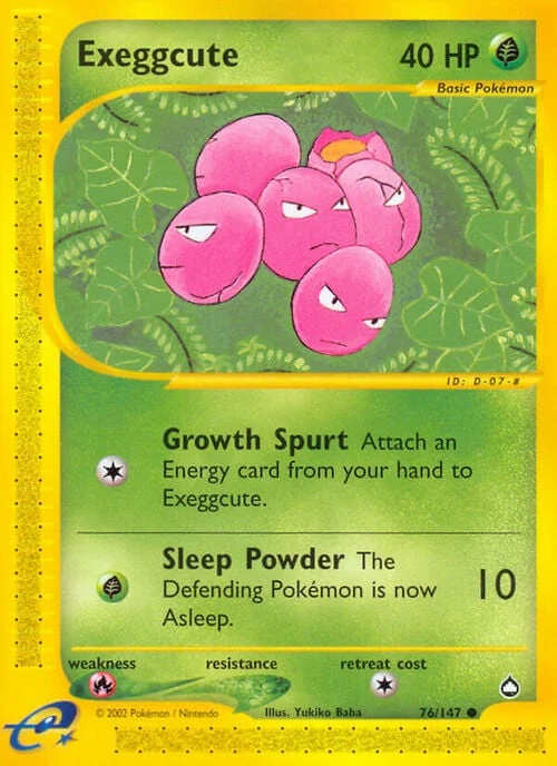 Exeggcute — Aquapolis