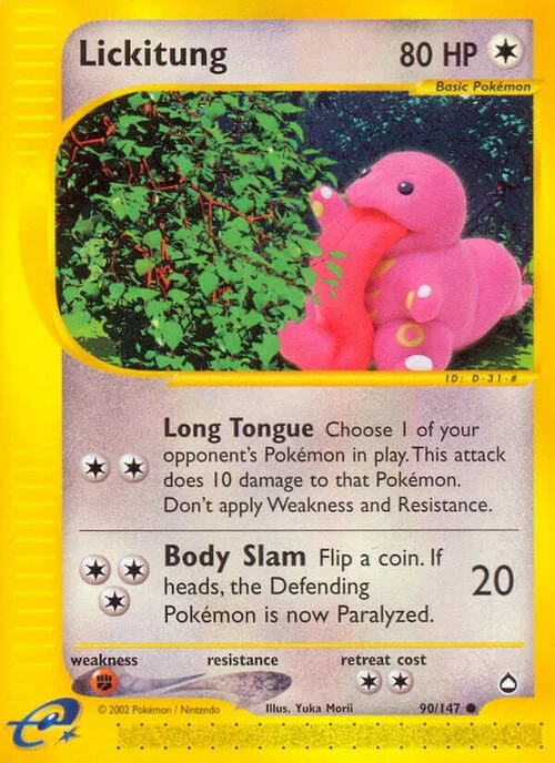 Lickitung — Aquapolis