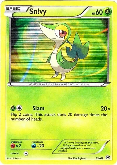 Snivy — BW Black Star Promos