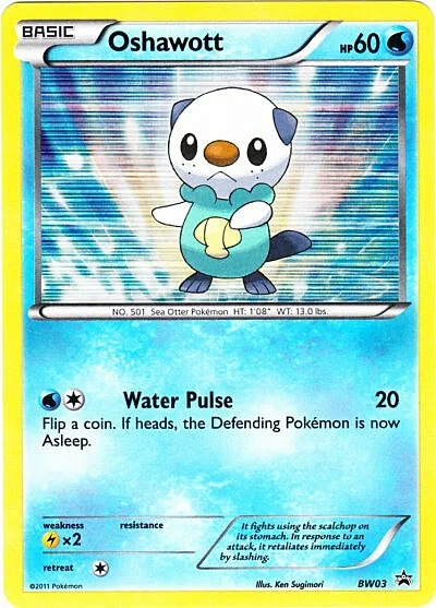 Oshawott — BW Black Star Promos