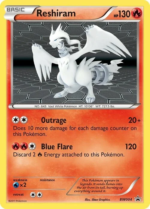 Reshiram — BW Black Star Promos
