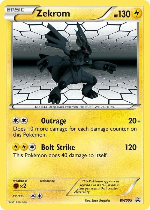 Zekrom — BW Black Star Promos
