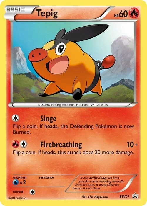 Tepig — BW Black Star Promos