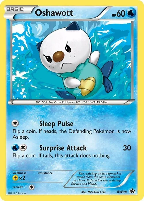 Oshawott — BW Black Star Promos