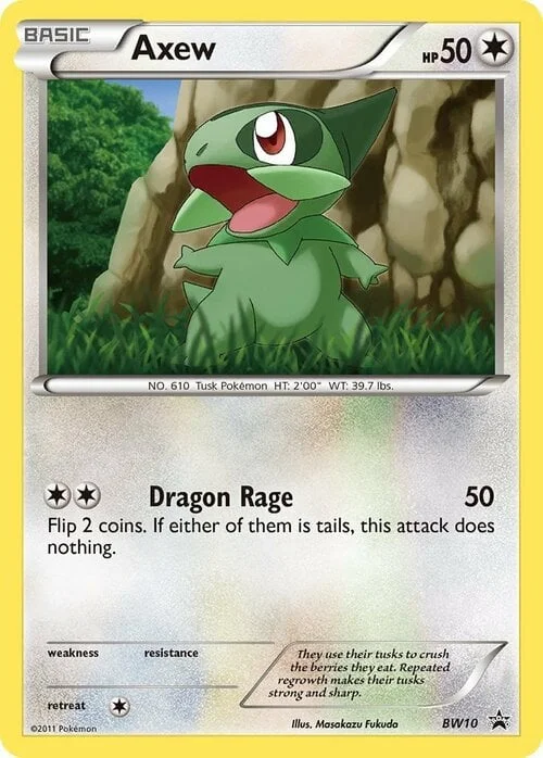 Axew — BW Black Star Promos