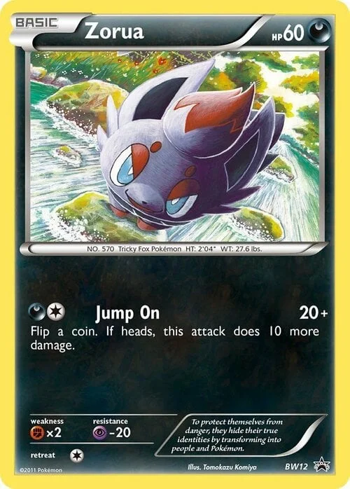 Zorua — BW Black Star Promos