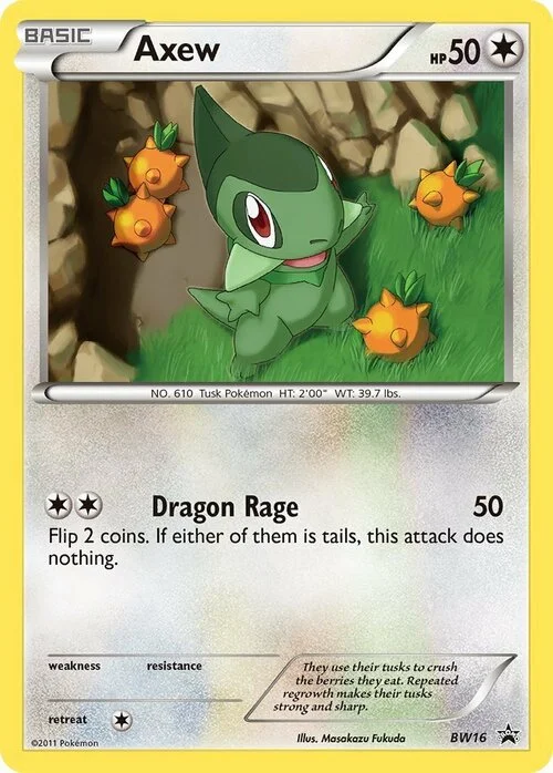 Axew — BW Black Star Promos