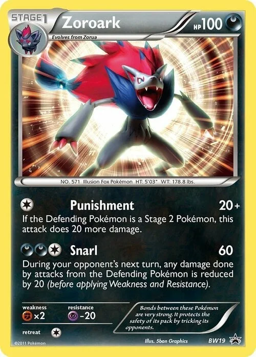 Zoroark — BW Black Star Promos