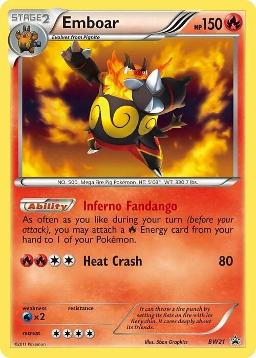 Emboar — BW Black Star Promos