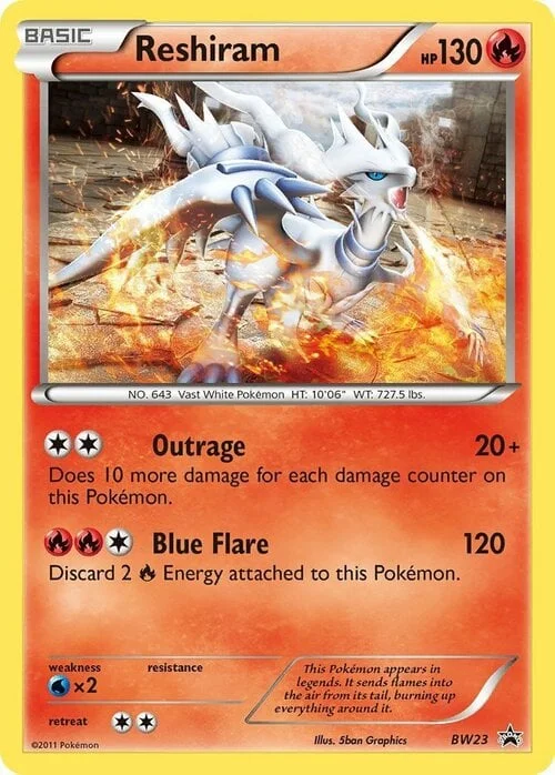 Reshiram — BW Black Star Promos