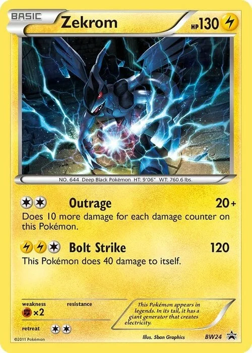 Zekrom — BW Black Star Promos