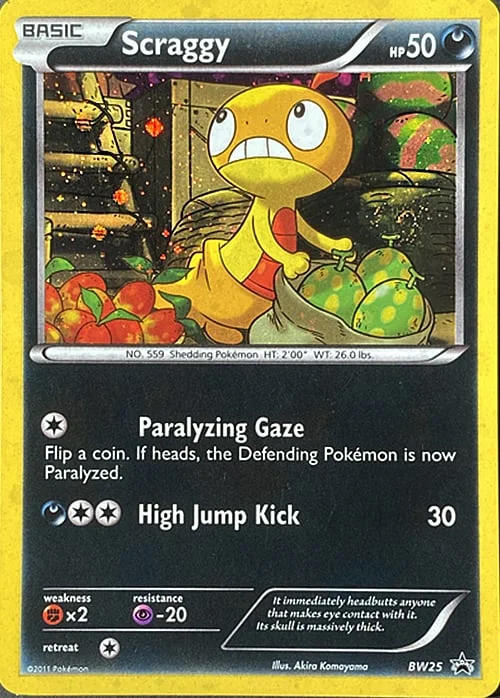 Scraggy — BW Black Star Promos