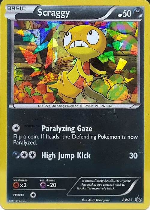 Scraggy — BW Black Star Promos