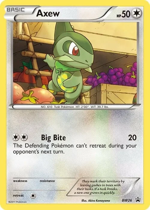 Axew — BW Black Star Promos