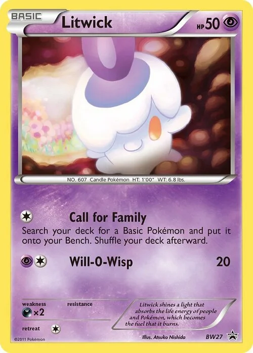 Litwick — BW Black Star Promos