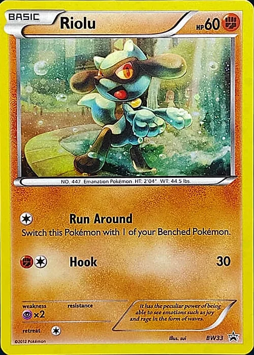 Riolu — BW Black Star Promos