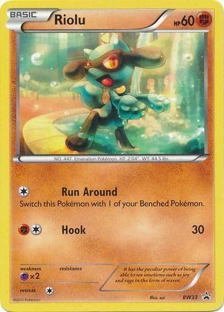 Riolu — BW Black Star Promos