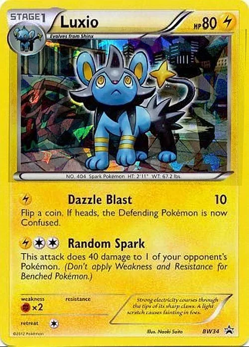 Luxio — BW Black Star Promos