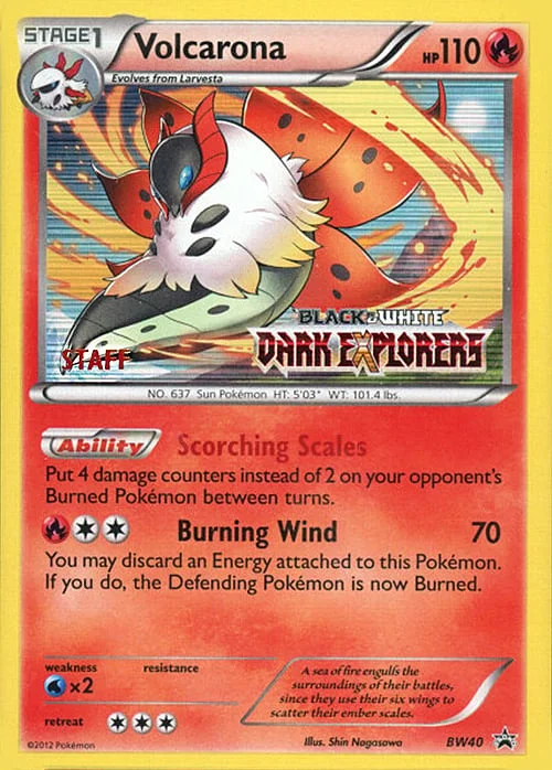 Volcarona — BW Black Star Promos