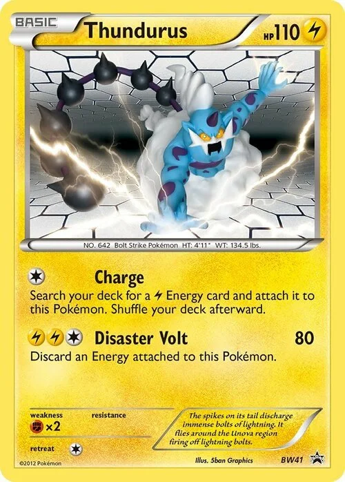 Thundurus — BW Black Star Promos