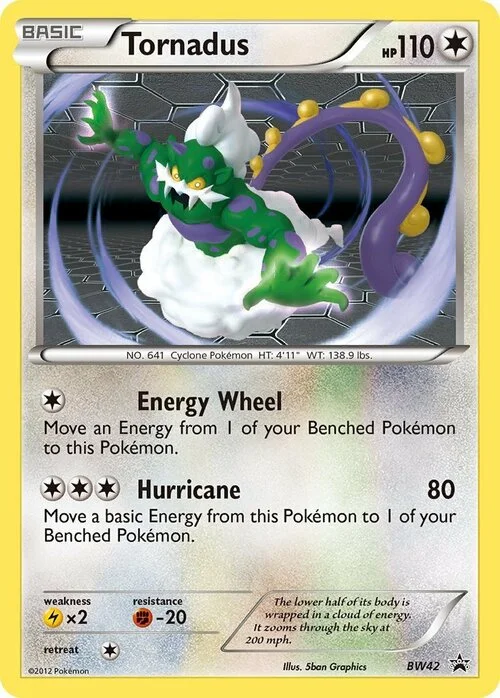 Tornadus — BW Black Star Promos
