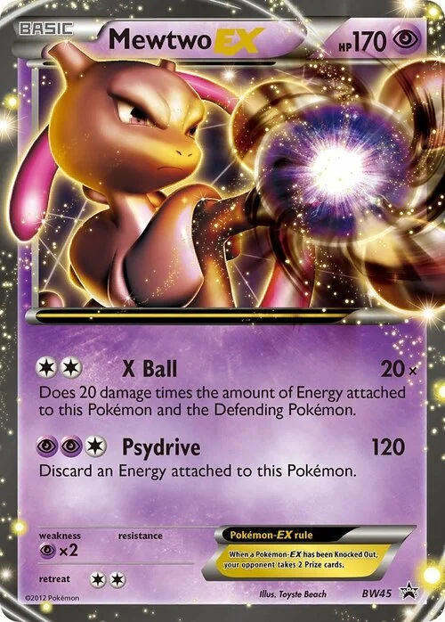 Mewtwo ex — BW Black Star Promos