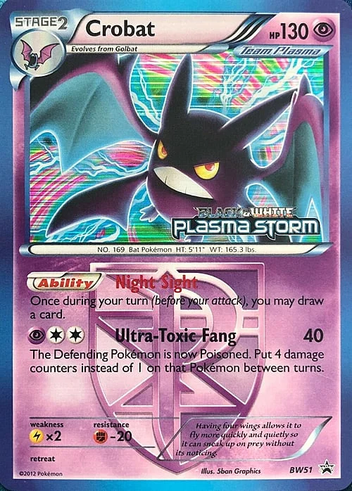 Crobat — BW Black Star Promos