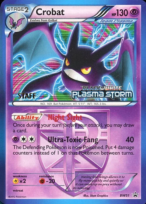 Crobat — BW Black Star Promos
