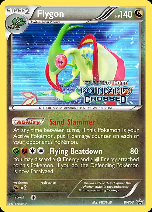 Flygon — BW Black Star Promos