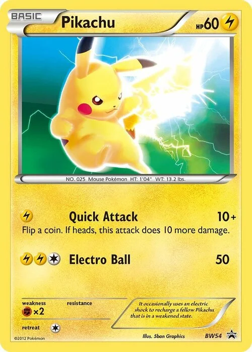 Pikachu — BW Black Star Promos