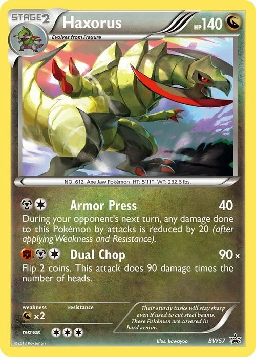 Haxorus — BW Black Star Promos