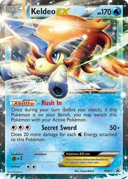 Keldeo-EX — BW Black Star Promos