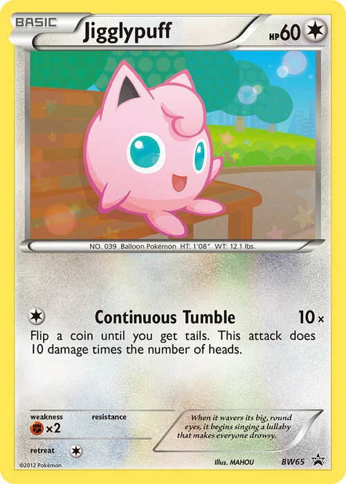 Jigglypuff — BW Black Star Promos
