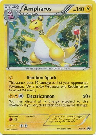 Ampharos — BW Black Star Promos