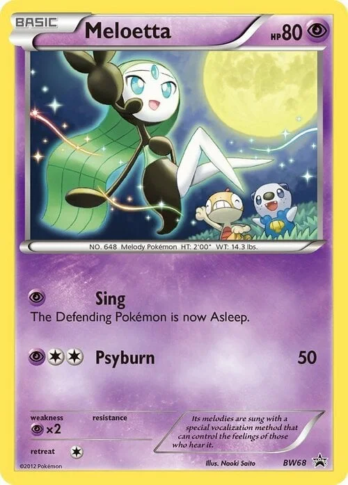 Meloetta — BW Black Star Promos