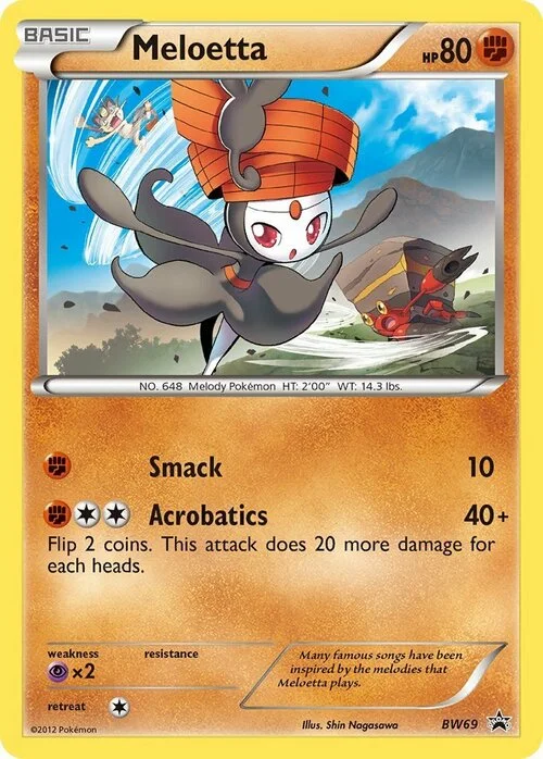 Meloetta — BW Black Star Promos