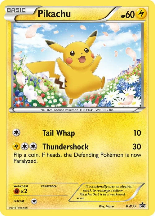 Pikachu — BW Black Star Promos
