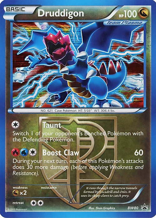 Druddigon — BW Black Star Promos