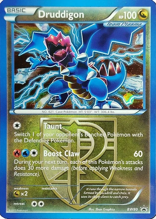 Druddigon — BW Black Star Promos