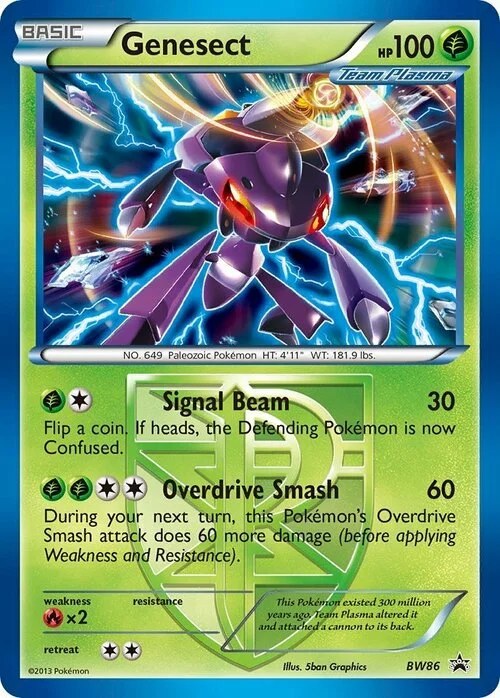 Genesect — BW Black Star Promos