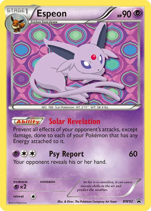 Espeon — BW Black Star Promos