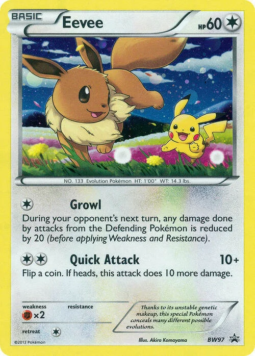 Eevee — BW Black Star Promos