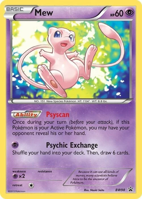 Mew — BW Black Star Promos