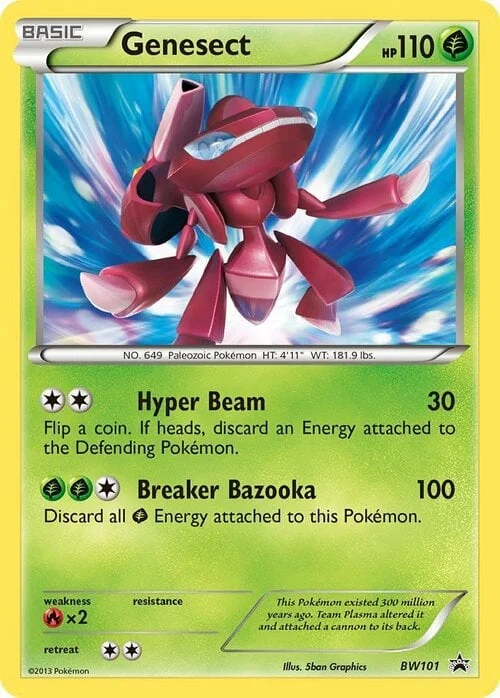 Genesect — BW Black Star Promos