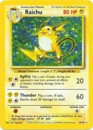 Raichu — Base Set