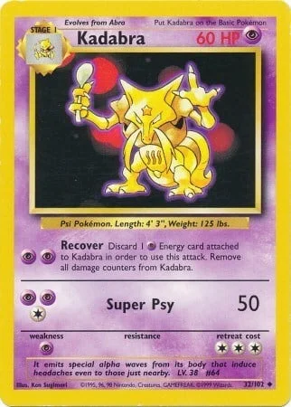 Kadabra — Base Set